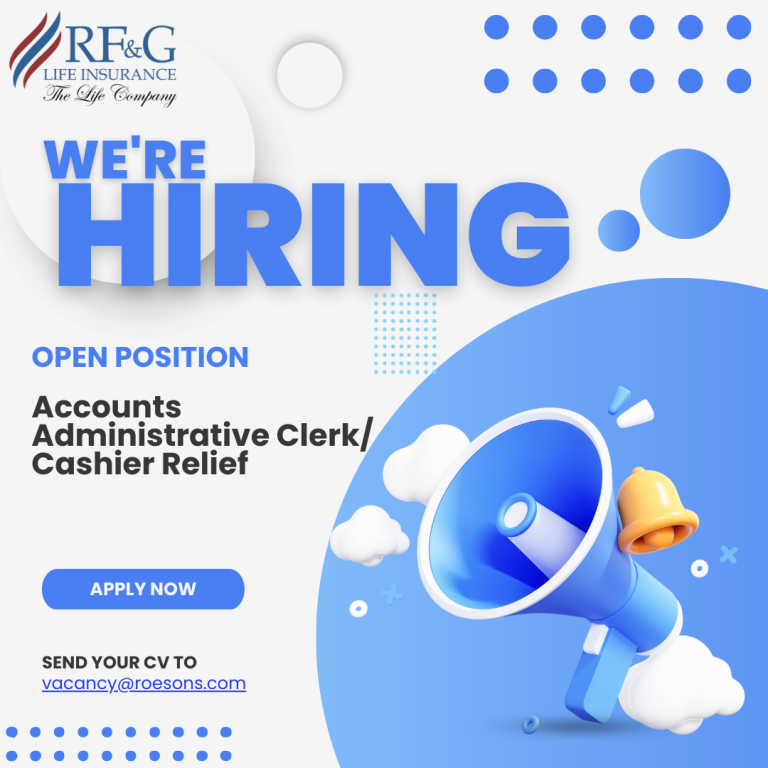 Accounts Administrative Clerk/ Cashier Relief